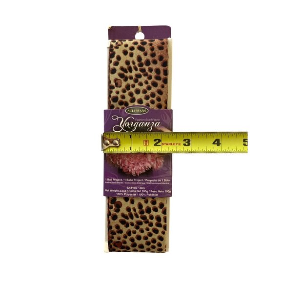 Sullivans Fashion Scarf Fabric Yorganza Cheetah Craft DIY - Picture 5 of 5